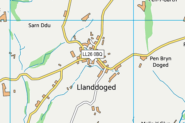 LL26 0BQ map - OS VectorMap District (Ordnance Survey)