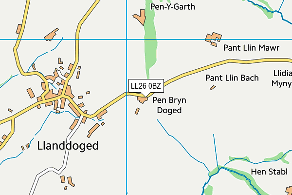 LL26 0BZ map - OS VectorMap District (Ordnance Survey)