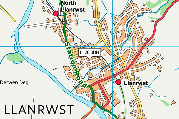 LL26 0DH map - OS VectorMap District (Ordnance Survey)