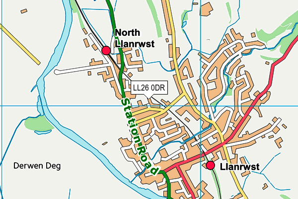 LL26 0DR map - OS VectorMap District (Ordnance Survey)
