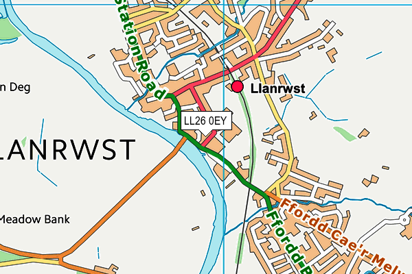 Ysgol Bro Gwydir map (LL26 0EY) - OS VectorMap District (Ordnance Survey)