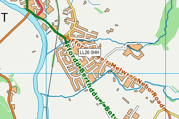 LL26 0HH map - OS VectorMap District (Ordnance Survey)