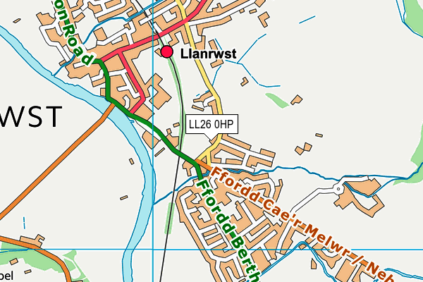 LL26 0HP map - OS VectorMap District (Ordnance Survey)