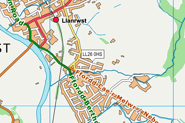 LL26 0HS map - OS VectorMap District (Ordnance Survey)