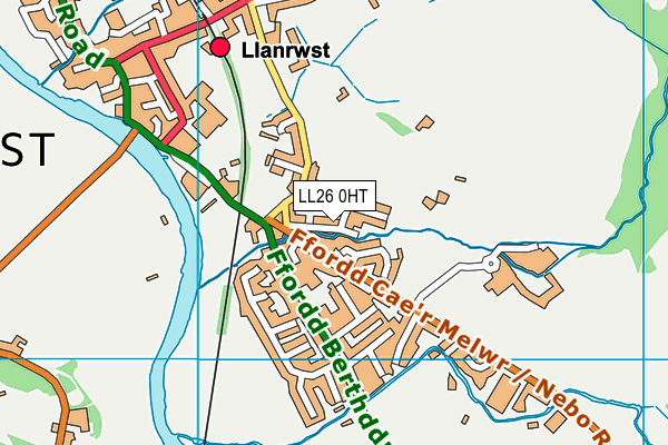 LL26 0HT map - OS VectorMap District (Ordnance Survey)