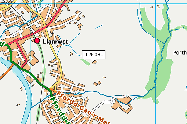 LL26 0HU map - OS VectorMap District (Ordnance Survey)