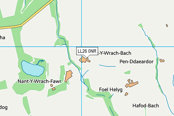 LL26 0NR map - OS VectorMap District (Ordnance Survey)