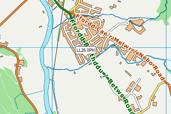 LL26 0PH map - OS VectorMap District (Ordnance Survey)