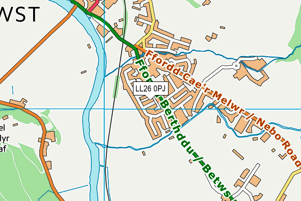 LL26 0PJ map - OS VectorMap District (Ordnance Survey)