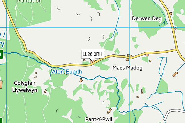 LL26 0RH map - OS VectorMap District (Ordnance Survey)