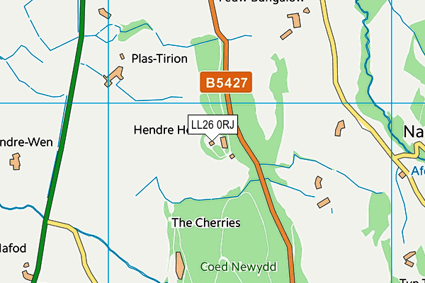 LL26 0RJ map - OS VectorMap District (Ordnance Survey)