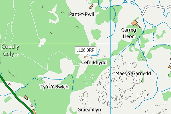 LL26 0RP map - OS VectorMap District (Ordnance Survey)