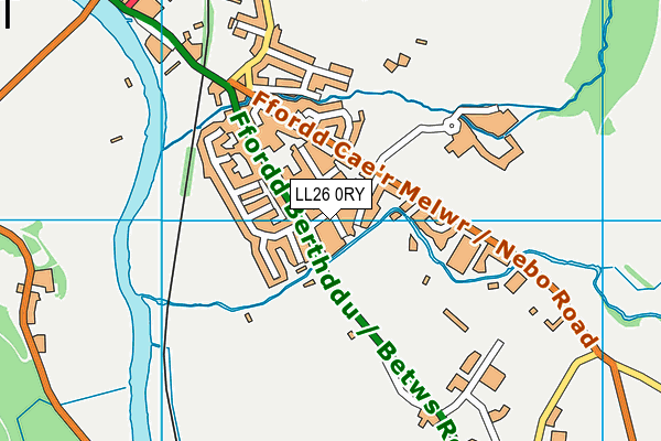 LL26 0RY map - OS VectorMap District (Ordnance Survey)