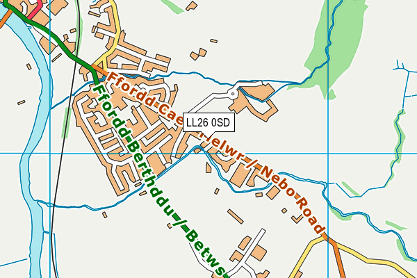 LL26 0SD map - OS VectorMap District (Ordnance Survey)