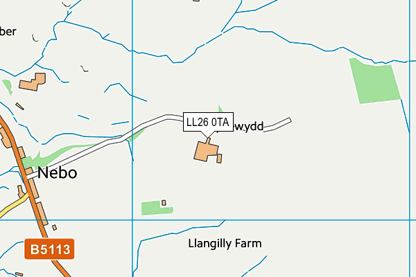 LL26 0TA map - OS VectorMap District (Ordnance Survey)