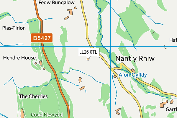 LL26 0TL map - OS VectorMap District (Ordnance Survey)