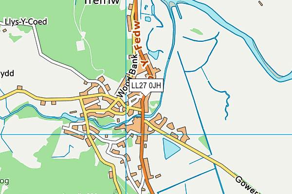 LL27 0JH map - OS VectorMap District (Ordnance Survey)
