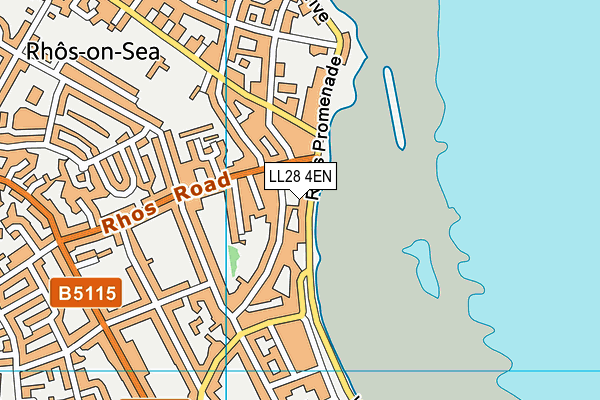 LL28 4EN map - OS VectorMap District (Ordnance Survey)