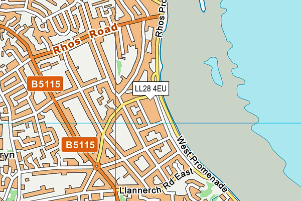 LL28 4EU map - OS VectorMap District (Ordnance Survey)