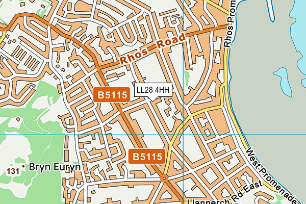 LL28 4HH map - OS VectorMap District (Ordnance Survey)