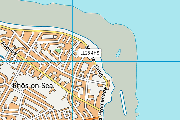 LL28 4HS map - OS VectorMap District (Ordnance Survey)