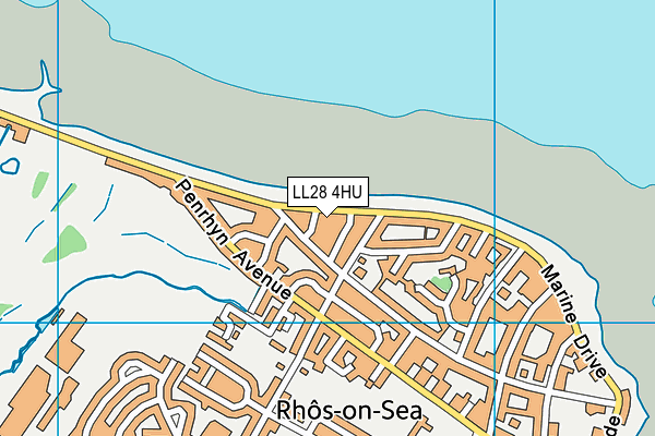 LL28 4HU map - OS VectorMap District (Ordnance Survey)