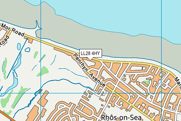 LL28 4HY map - OS VectorMap District (Ordnance Survey)