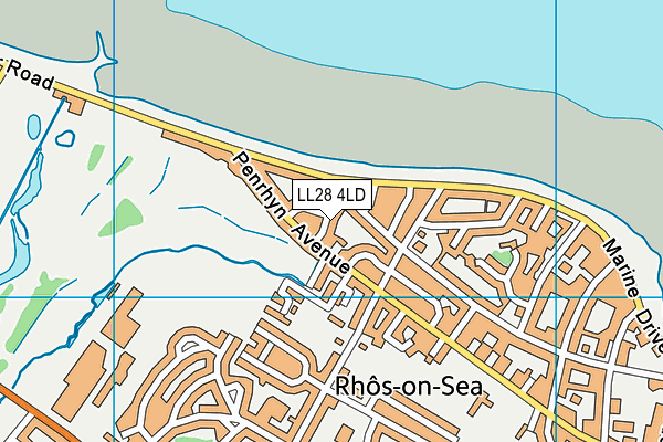 LL28 4LD map - OS VectorMap District (Ordnance Survey)