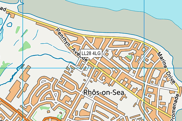 LL28 4LG map - OS VectorMap District (Ordnance Survey)