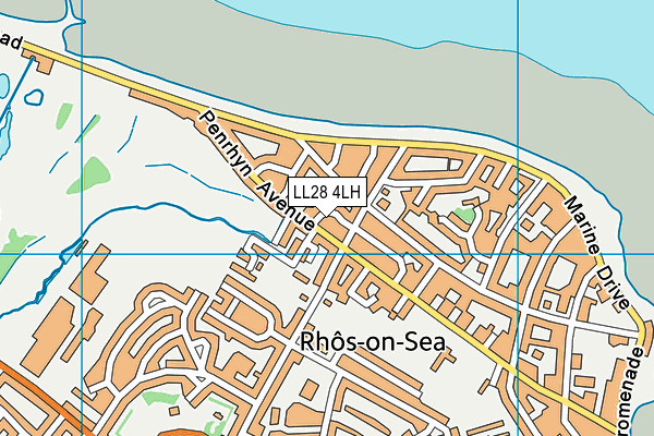 LL28 4LH map - OS VectorMap District (Ordnance Survey)