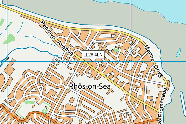 LL28 4LN map - OS VectorMap District (Ordnance Survey)