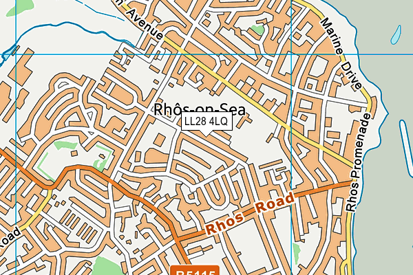 LL28 4LQ map - OS VectorMap District (Ordnance Survey)