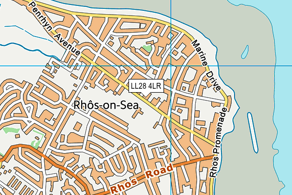 LL28 4LR map - OS VectorMap District (Ordnance Survey)