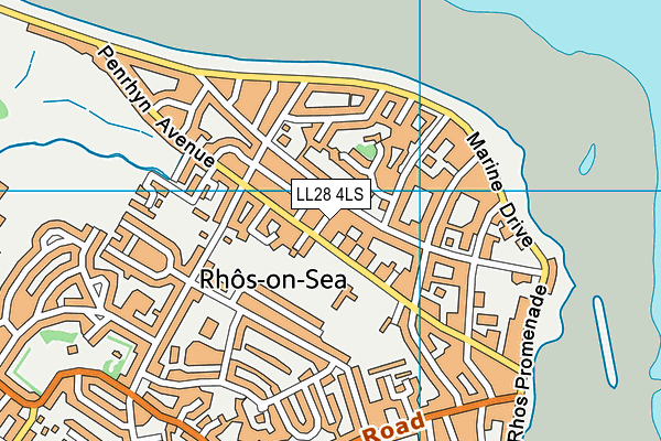 LL28 4LS map - OS VectorMap District (Ordnance Survey)