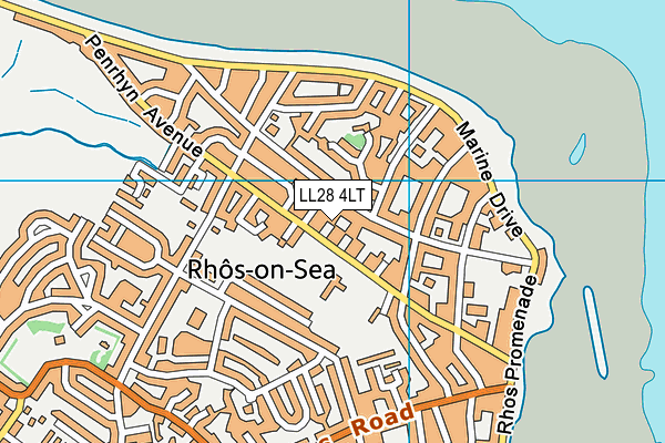 LL28 4LT map - OS VectorMap District (Ordnance Survey)