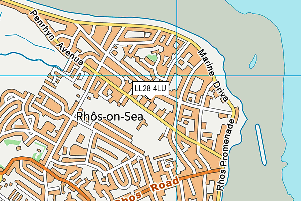 LL28 4LU map - OS VectorMap District (Ordnance Survey)