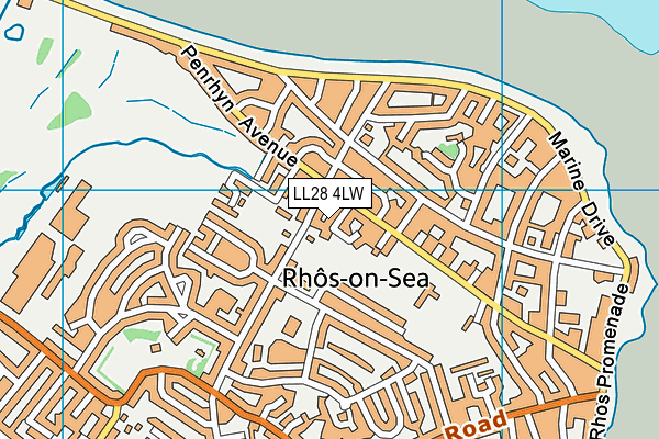 LL28 4LW map - OS VectorMap District (Ordnance Survey)