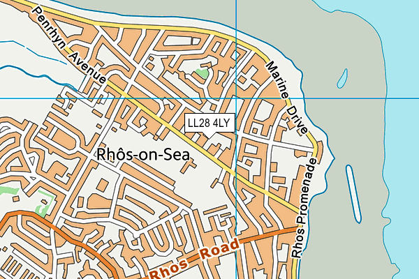 LL28 4LY map - OS VectorMap District (Ordnance Survey)