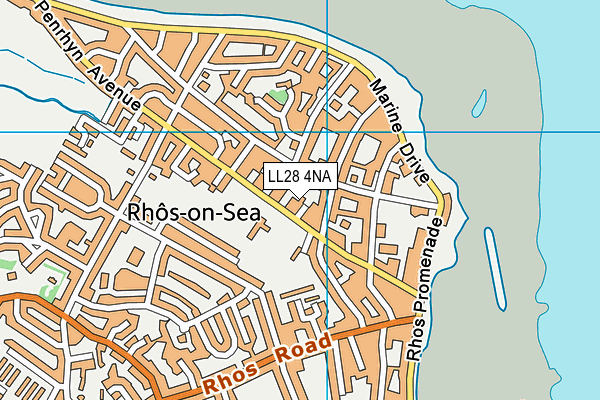 LL28 4NA map - OS VectorMap District (Ordnance Survey)