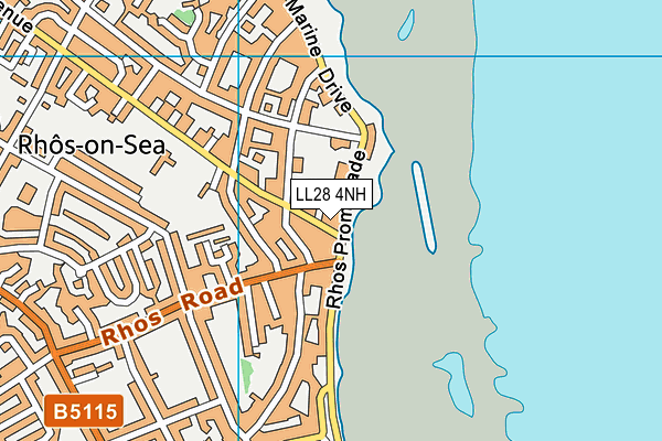 LL28 4NH map - OS VectorMap District (Ordnance Survey)