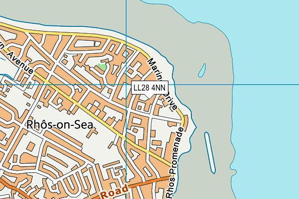 LL28 4NN map - OS VectorMap District (Ordnance Survey)