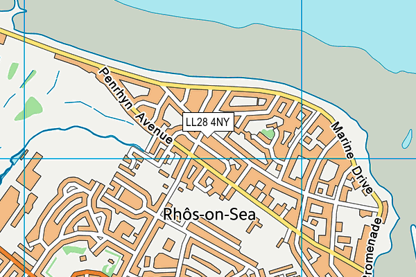 LL28 4NY map - OS VectorMap District (Ordnance Survey)