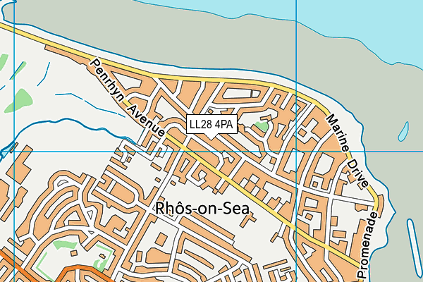 LL28 4PA map - OS VectorMap District (Ordnance Survey)