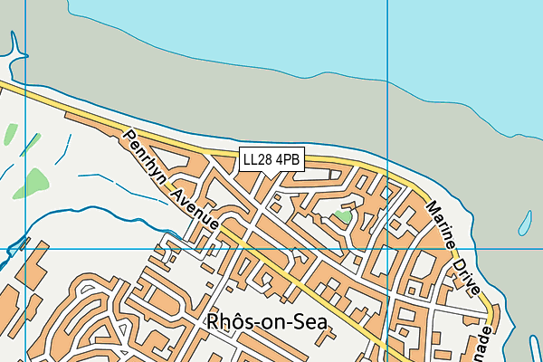 LL28 4PB map - OS VectorMap District (Ordnance Survey)