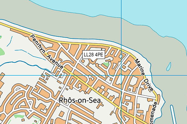 LL28 4PE map - OS VectorMap District (Ordnance Survey)