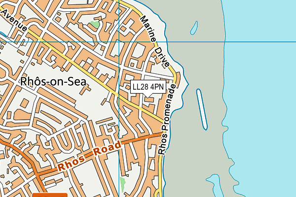 LL28 4PN map - OS VectorMap District (Ordnance Survey)