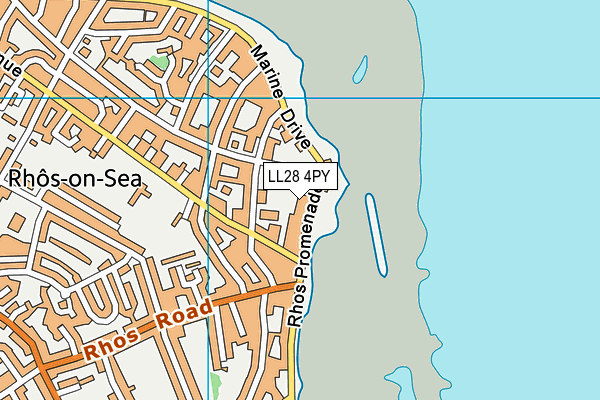 LL28 4PY map - OS VectorMap District (Ordnance Survey)