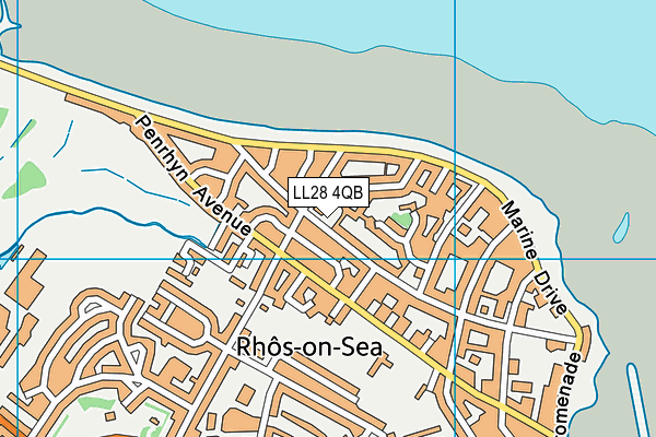 LL28 4QB map - OS VectorMap District (Ordnance Survey)