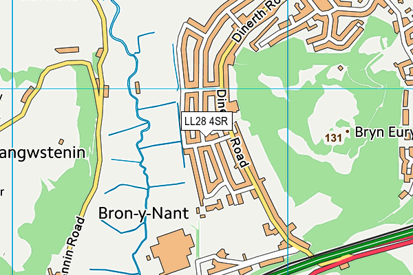 LL28 4SR map - OS VectorMap District (Ordnance Survey)