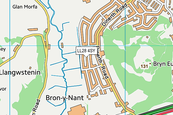 LL28 4SY map - OS VectorMap District (Ordnance Survey)